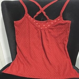 Vintage Y2K Abercrombie & Fitch Burgundy & Pink Tank Top